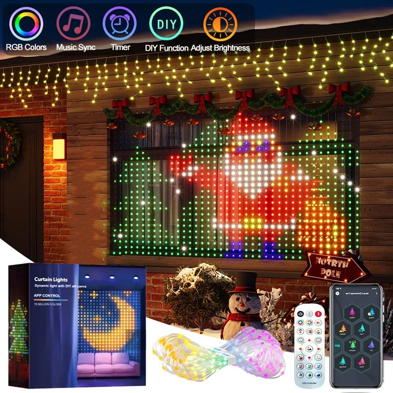 Ʈ LED Ŀư Ʈ APP  RGB   DIY     Ȩ  Ƽ ũ 